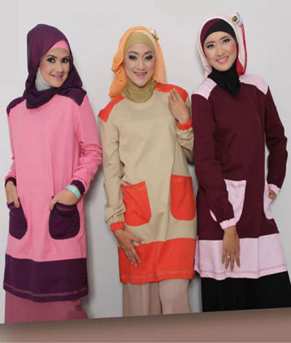  Baju  Atasan  Muslim  Model Baju  Atasan  Wanita  Branded